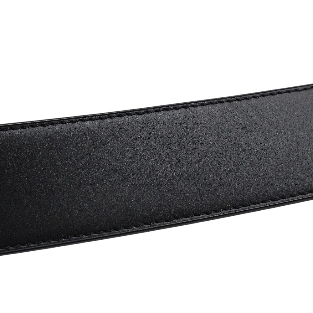 LOUIS VUITTON Belt LV Graphite Black Canvas Leather Black x Suit Business